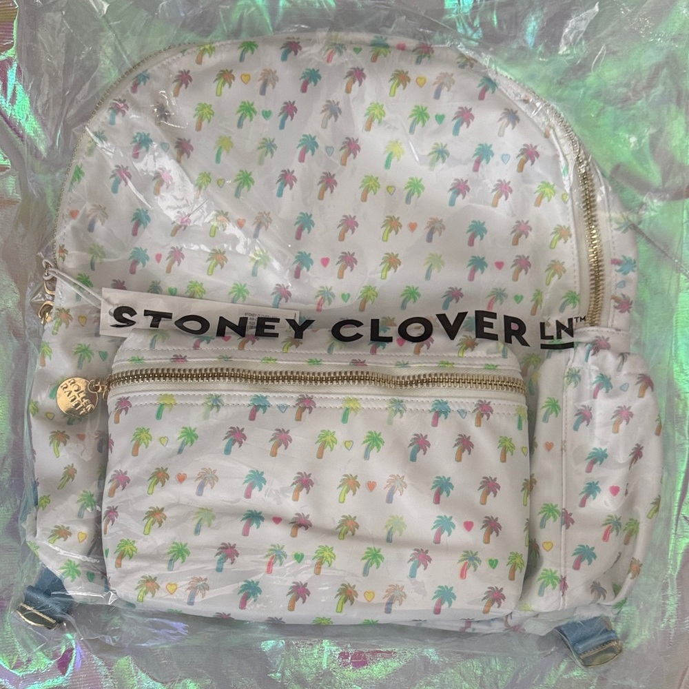 Stoney Clover Lane  x Roller Rabbit Palm Dreams Classic Backpack - NWT